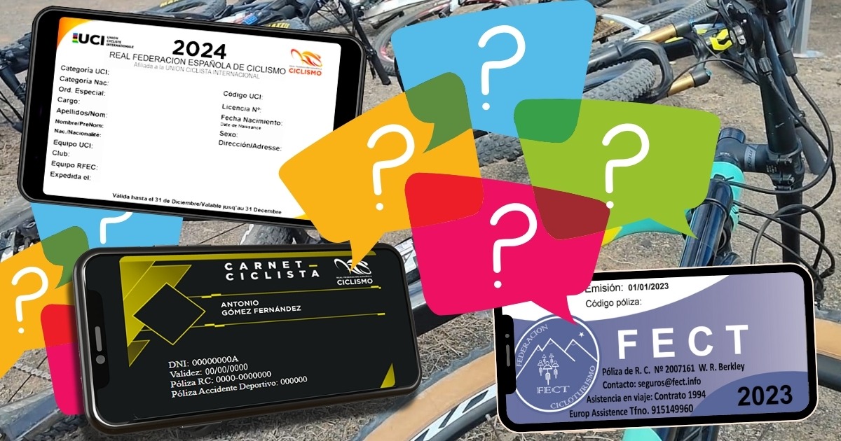 Diferencias entre Licencia Federativa, Carnet Ciclista y Carnet Cicloturista